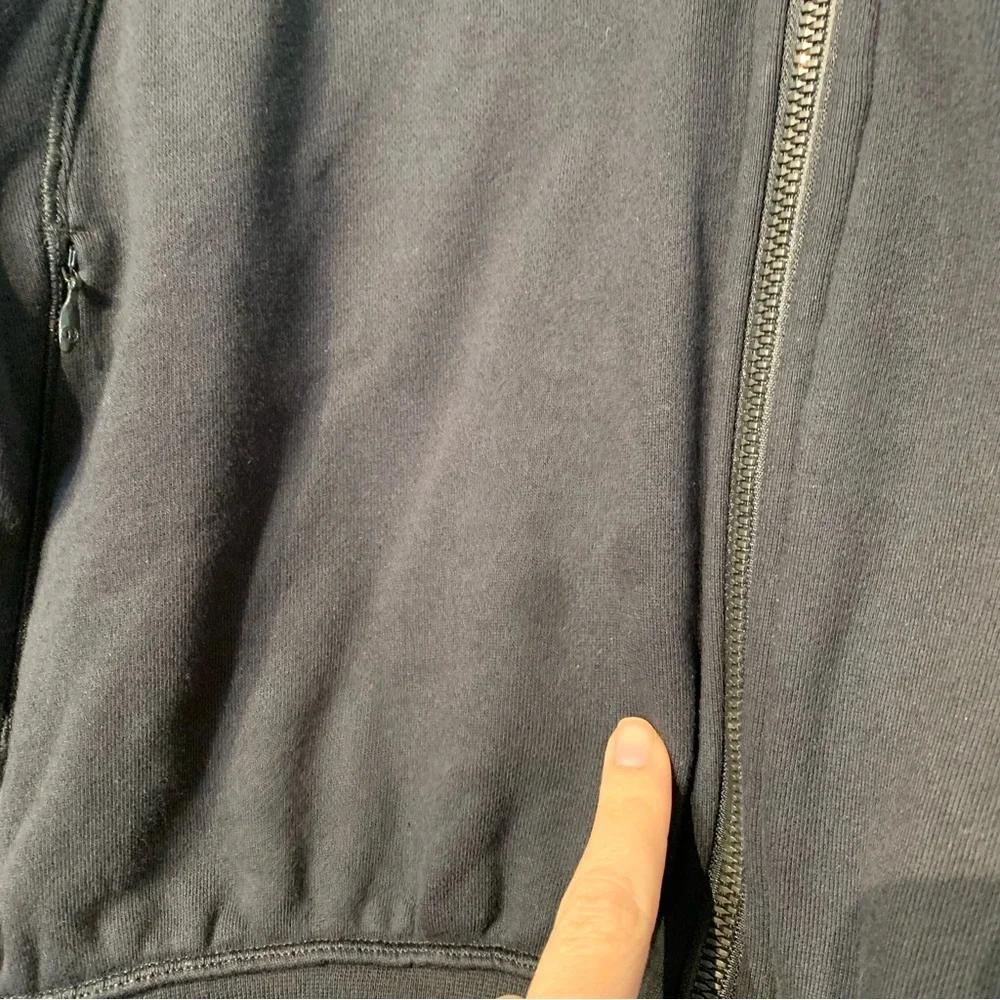Lululemon Hugged Waist Zip Hoodie Black Cropped Jacket Size 8 - Picture 5 of 16